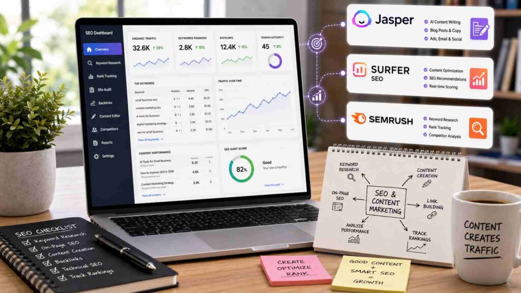 AI Tools for SEO and content marketing