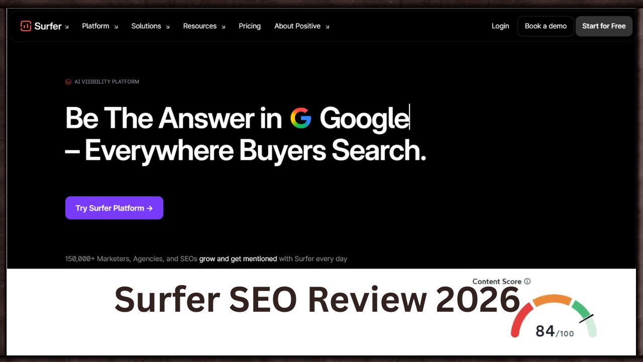 SURFER SEO Review - AI SEO - 2026