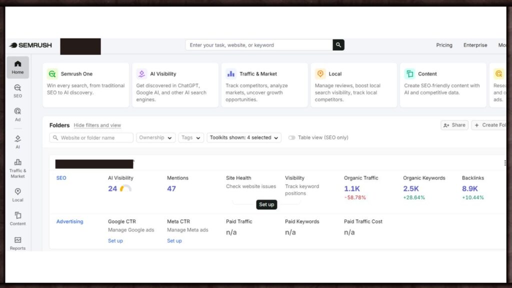 semrush-review-dashboard-ai-tool-seo-2026