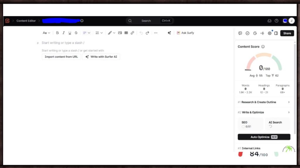 surfer seo content editor review
